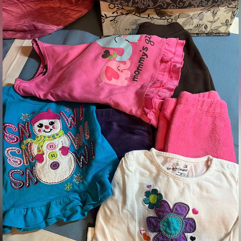 Girls size 18 month winter lot, 6 pcs, mix and match. Lot 08012